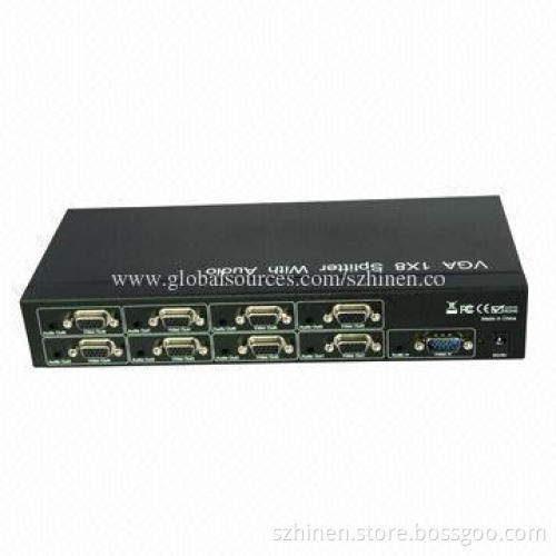 VGA Splitter, Supports Highest Video Amplifier Bandwidth to 500MHz